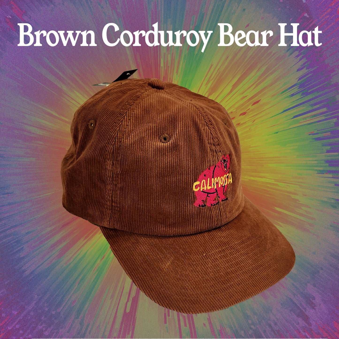 Brown Corduroy Bear Hat